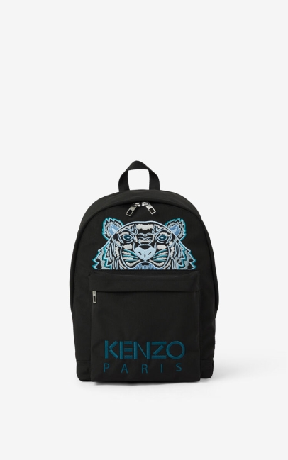 Kenzo Women Canvas Kampus Tiger Backpack Black